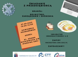 Śniadanie z przedsiębiorcą” – spotkanie w ramach projektu „Inkubator Innowacyjności 4.0