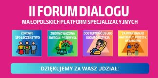 II Forum Dialogu Małopolskich Platform Specjalizacyjnych – od rozmowy o innowacjach do wspólnego projektowania działań